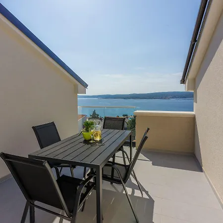 דירה Exquisites Mit Meerblick, Sauna, Gym, Pool, Klimatisierten Schlafzimmern - Nur 500 Meter Zum קריקווניצה